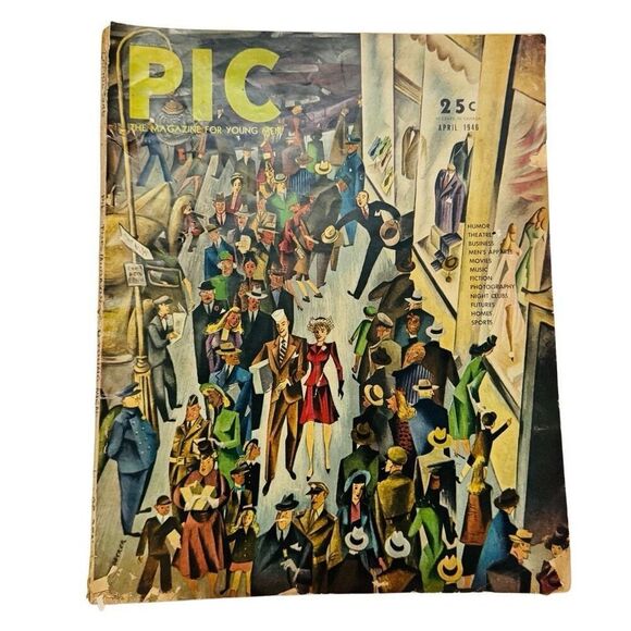 Vintage April 1946 PIC The Magazine For Young Men - Picture 1 of 11